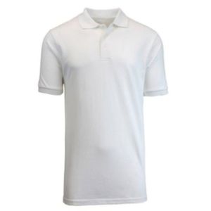 Blu Rock White Short Sleeve Pique Polo in XL - NWOT